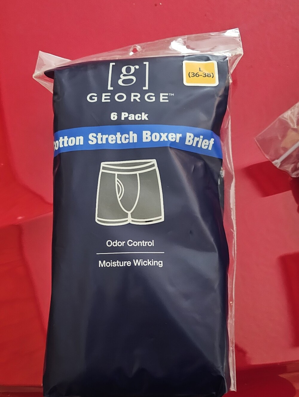 George Cotton Stretch Boxer Briefs - Navy Blue
